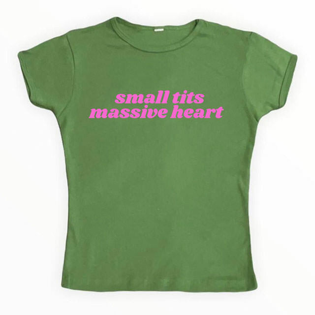 Massive Heart Crop Top - Y2K Fashion Essential for Trendy Outfits