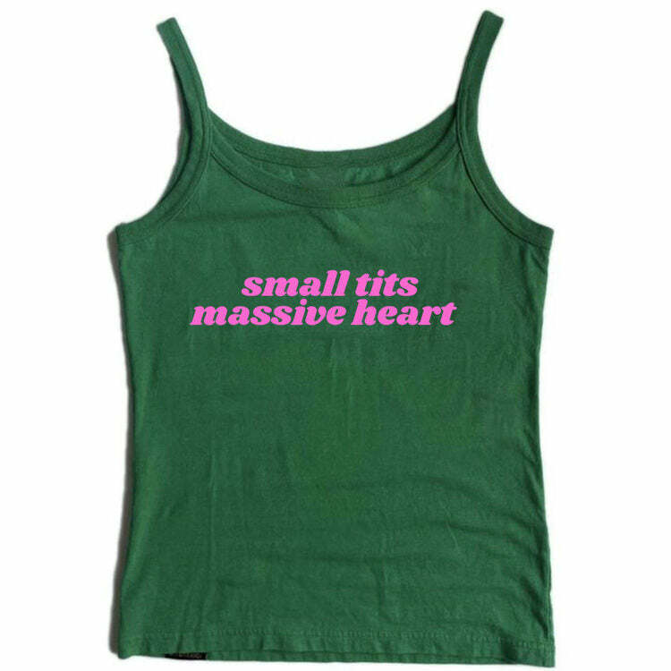 Massive Heart Tank Top - Y2K Fashion Essential for Trendy Outfits