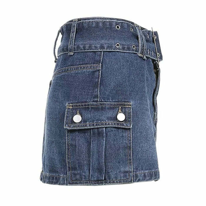 Mercury Rising Y2K Denim Skirt - Trendy 2000s Fashion Essential