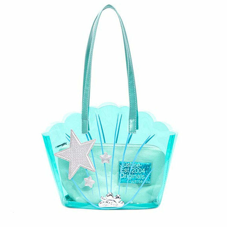 Mermaidcore Shell Transparent Bag - Y2K Aesthetic Fashion Accessory