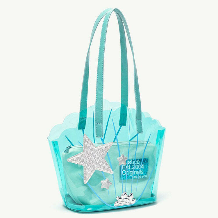 Mermaidcore Shell Transparent Bag - Y2K Aesthetic Fashion Accessory