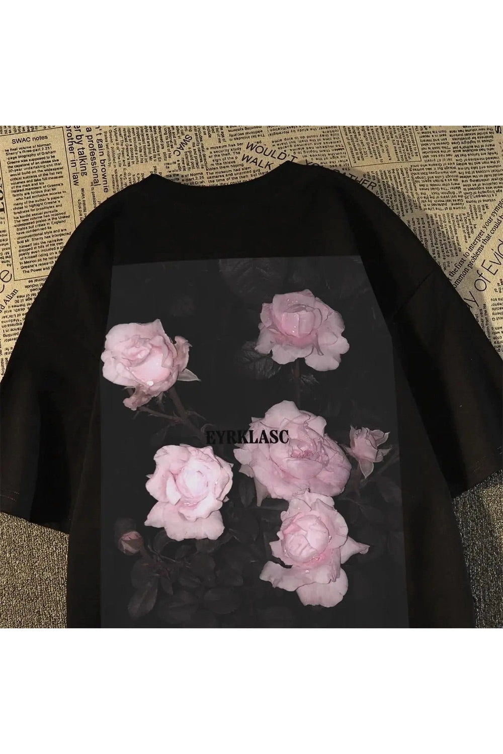 Midnight Bloom Y2K Graphic T-Shirt - Trendy 2000s Style Tee