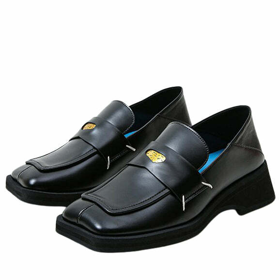 Minimalist Chunky Loafers: Y2K Fashion Essential for 2000s Style