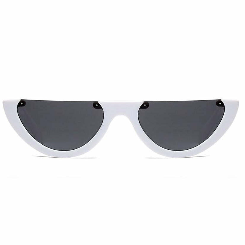 Molly Semi-Rimless Sunglasses - Y2K Fashion Statement for 2000s Style