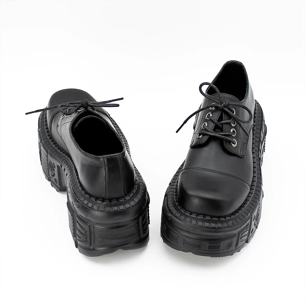 Monolith Platform Derby Shoes: Embrace Y2K Fashion with 2000s Style