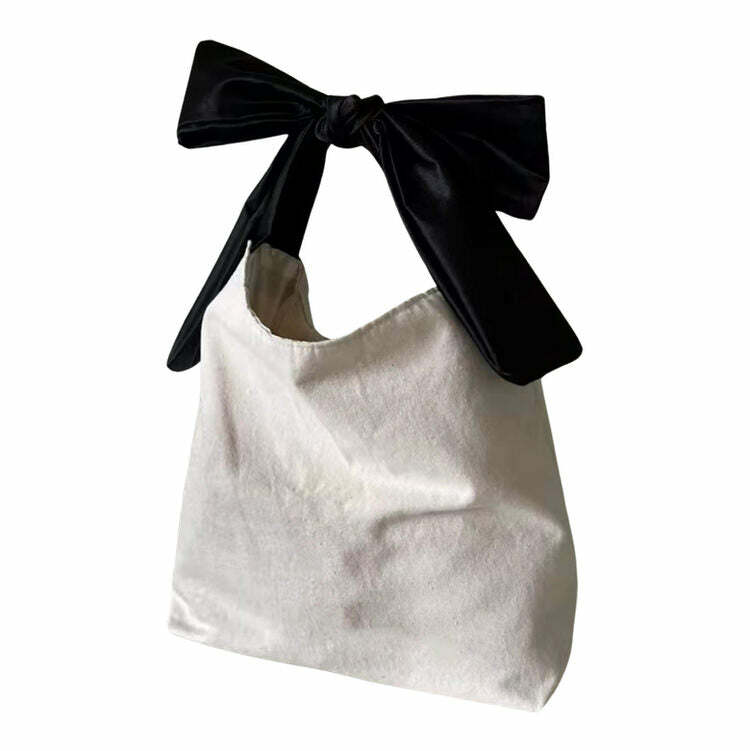 Morning in Paris Bow-Tie Mini Bag - Y2K Fashion Must-Have Accessory