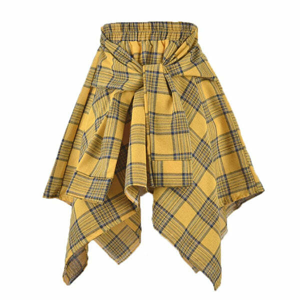 Nevermind Plaid Skirt - Y2K Fashion Essential for 2000s Style Lovers