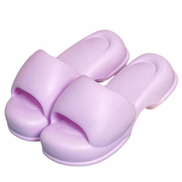 Pastel Foam Y2K Fashion Street Slippers - Trendy 2000s Style Footwear