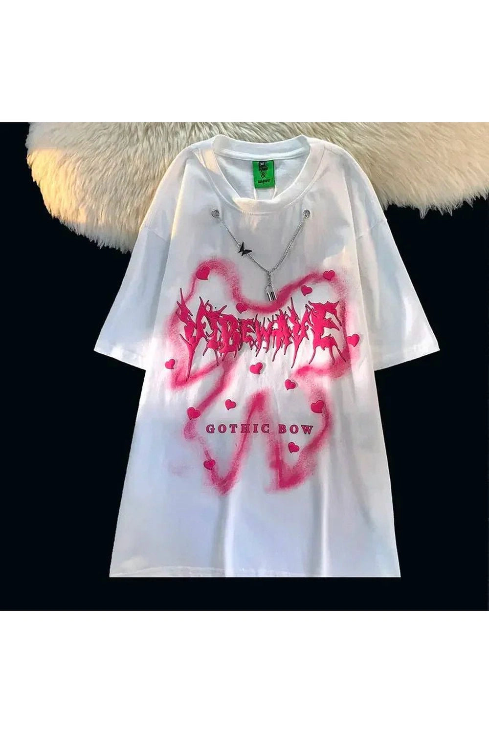 Pastel Goth Heartbreaker Tee - Y2K Fashion Inspired 2000s Style Top