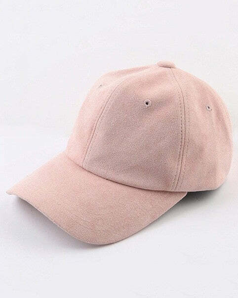 Pastel Suede Cap: Embrace Y2K Fashion with 2000s Style Aesthetic