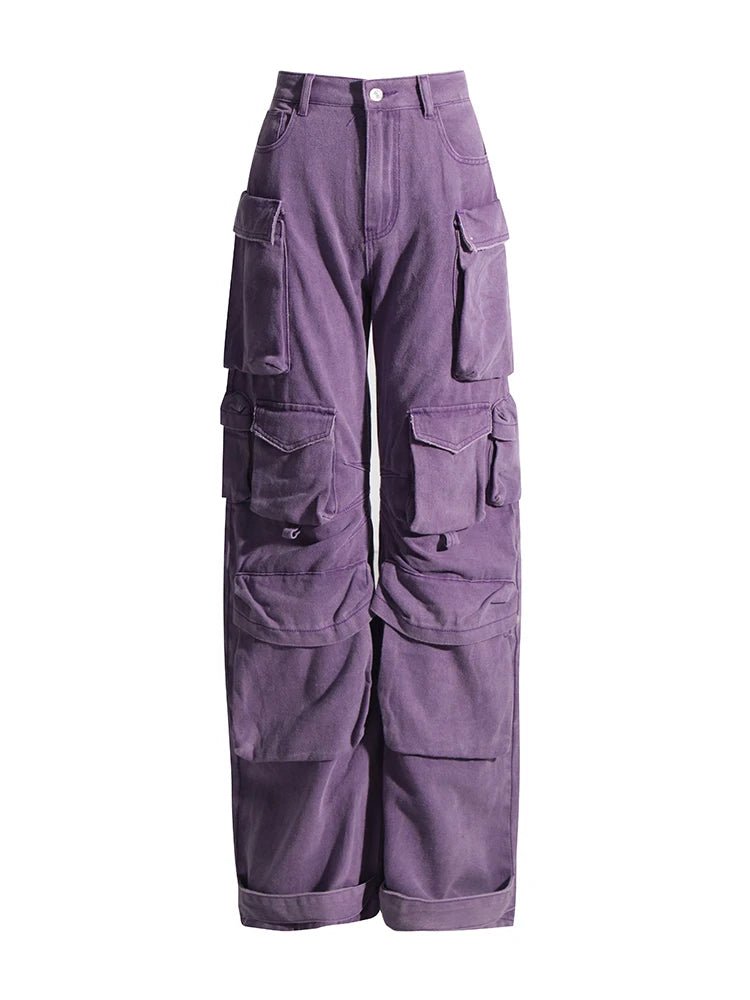 Plum Surge Pocket Pants - Trendy Y2K Fashion for Effortless Style