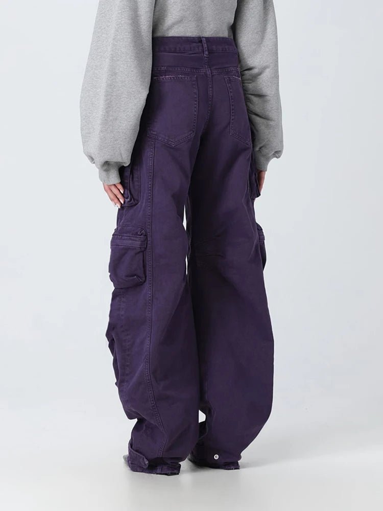 Plum Surge Pocket Pants - Trendy Y2K Fashion for Effortless Style