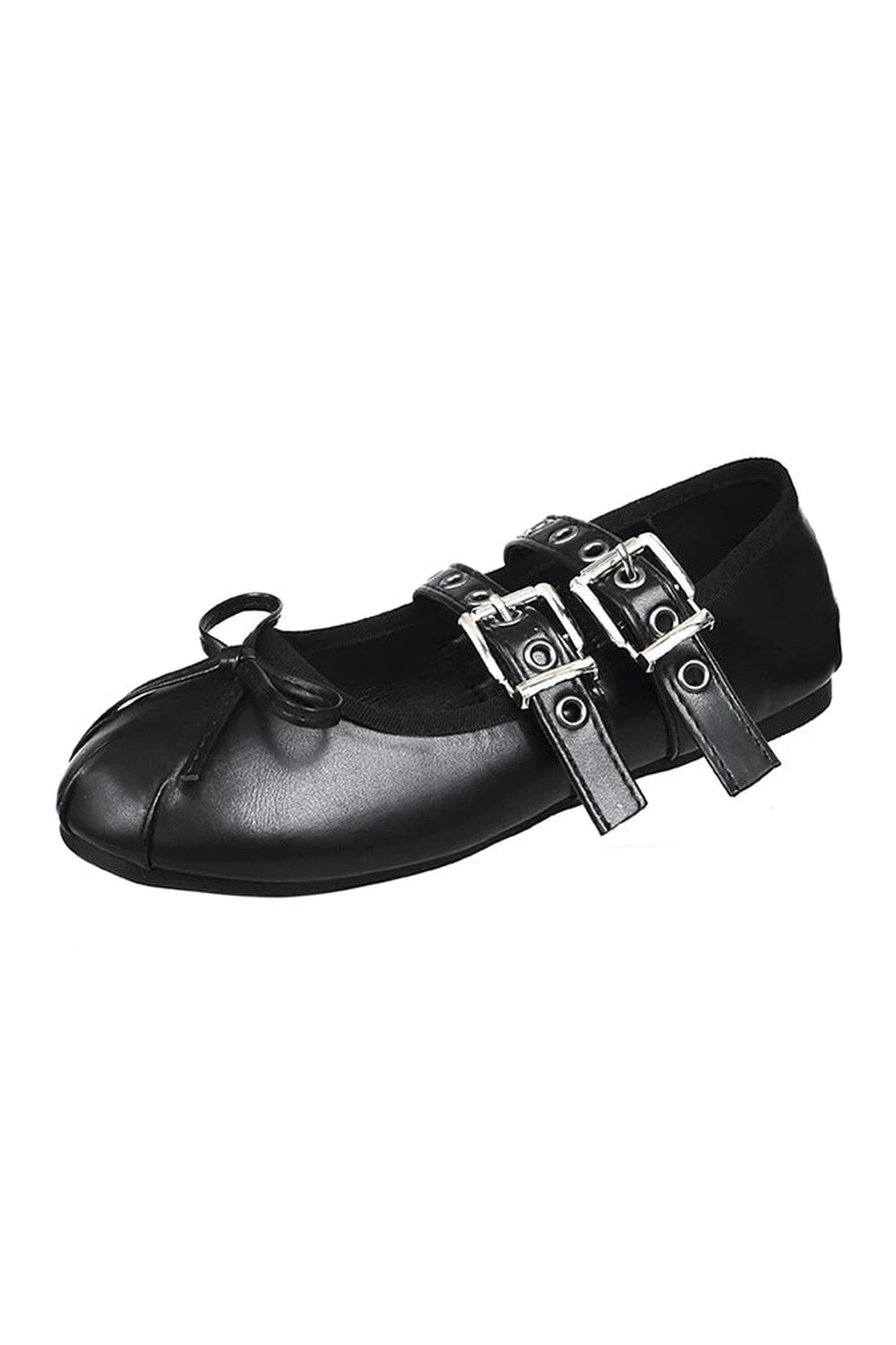 Punk Double Buckle Mary Janes: Y2K Fashion Must-Have for 2000s Style