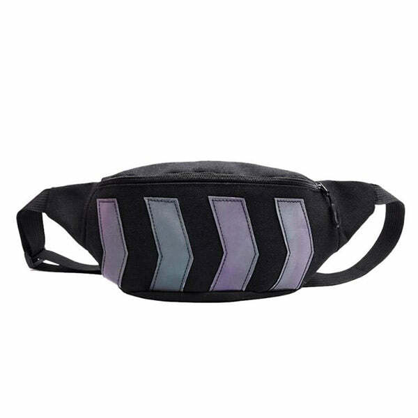 Reflective Fanny Pack: Y2K Fashion Essential for 2000s Style Outfits