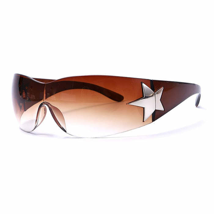 Rock The Scene Star Glasses - Y2K Fashion Statement for Iconic Looks