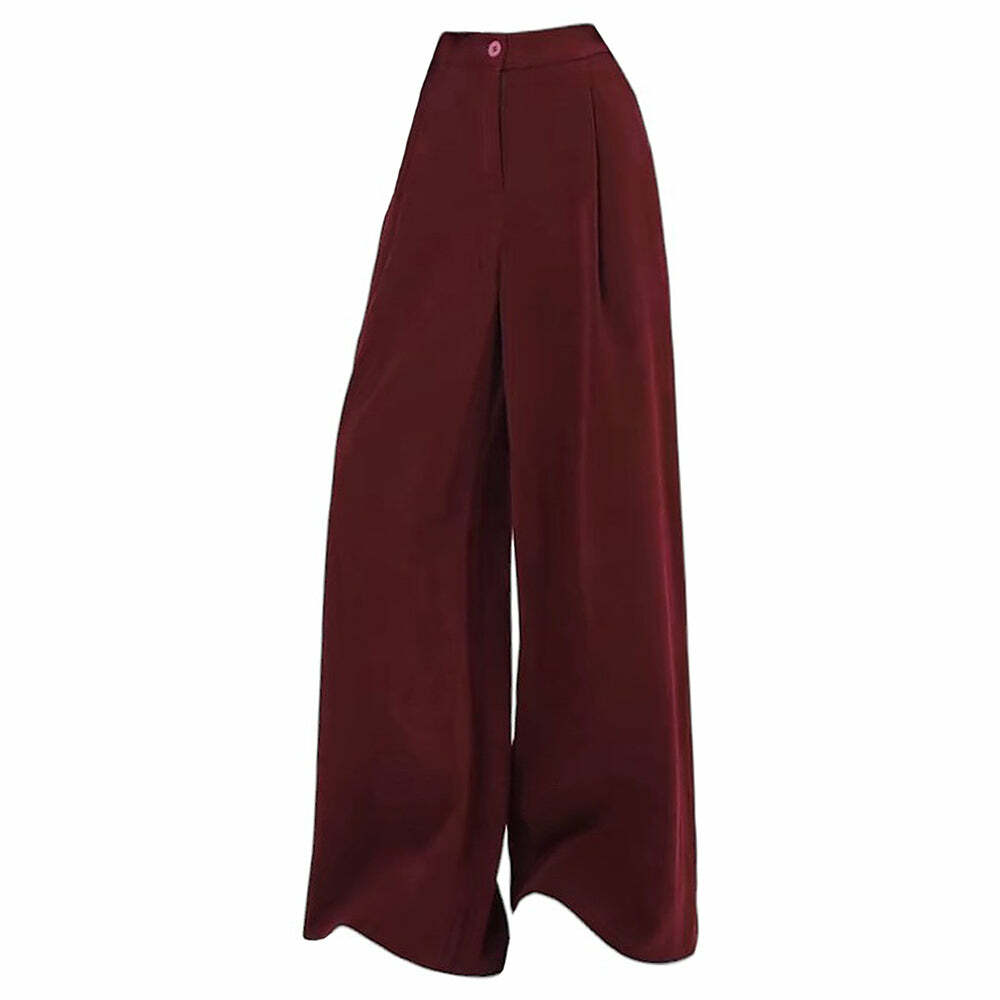 Secret Crush Y2K Wide Leg Cord Pants - Trendy 2000s Style for Women