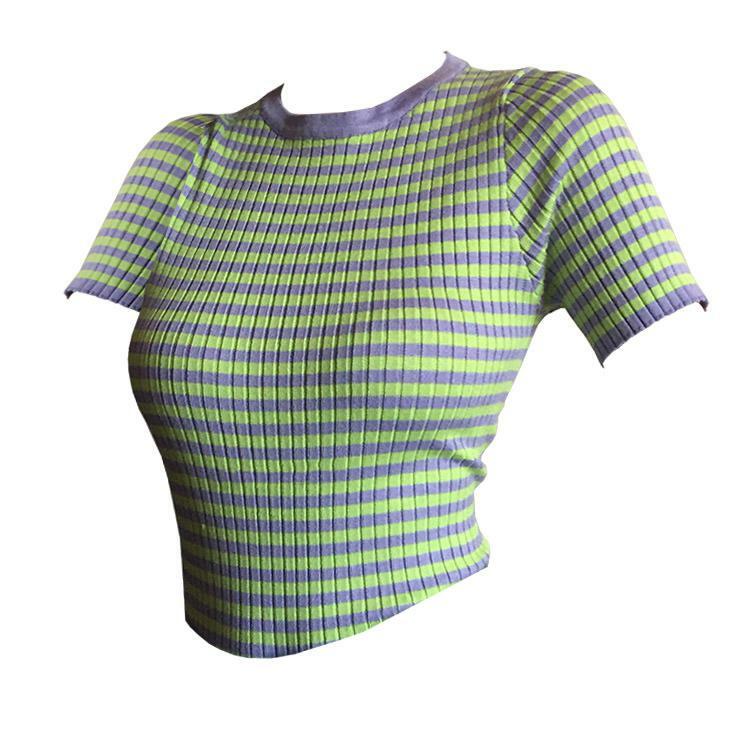 Sharon Ribbed Top - Trendy Y2K Fashion Essential for Stylish Outfits