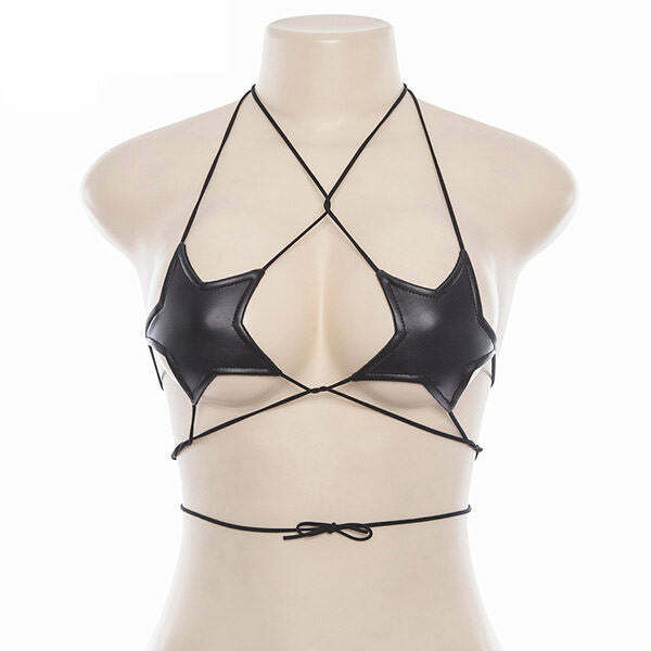 Shinin' Star Y2K Bra Top - Trendy 2000s Style for Effortless Aesthetic