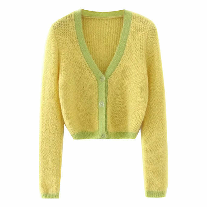 Soft Touch Crop Cardigan - Y2K Fashion Essential for 2000s Style