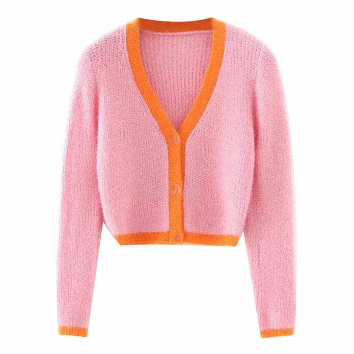 Soft Touch Crop Cardigan - Y2K Fashion Essential for 2000s Style