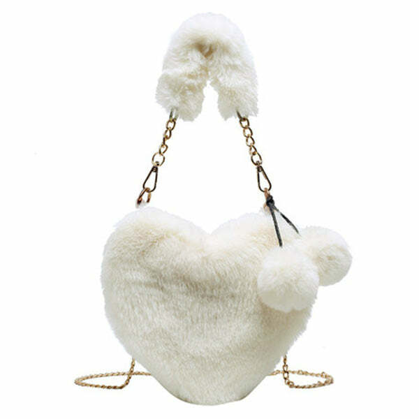 Softie Heart Bag: Embrace Y2K Fashion with 2000s Style Aesthetic