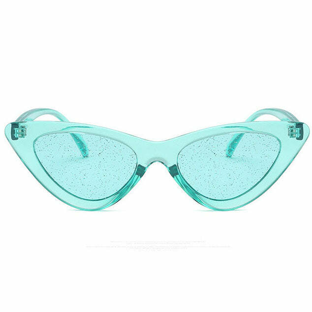 Sparkle Cat Eye Sunglasses - Y2K Fashion Statement for Trendy Looks