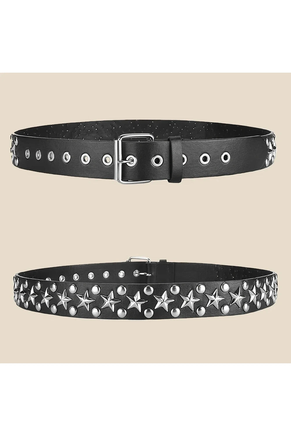 Star Studded Punk Belt - Y2K Fashion Essential for Bold 2000s Style