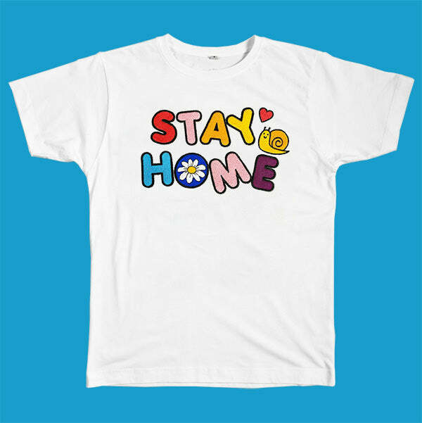 Stay Home Y2K Fashion T-Shirt - Trendy 2000s Style for Modern Looks