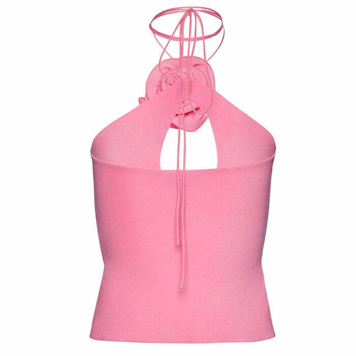 Summer In Paris Y2K Halter Top - Trendy 2000s Fashion Essential