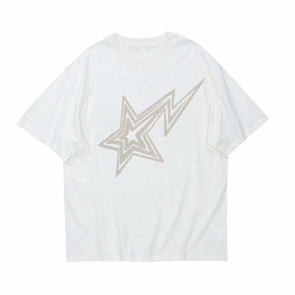 Superstar Behavior Y2K Graphic T-Shirt - Trendy 2000s Style Top