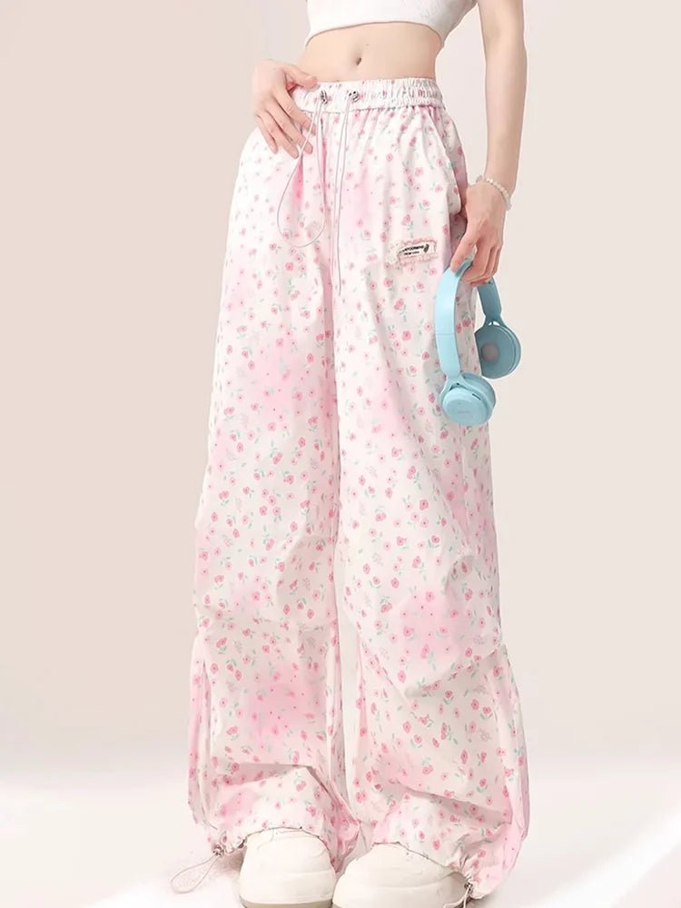 Sweet Blossom Y2K Lounge Pants - Trendy 2000s Style for Effortless Chic