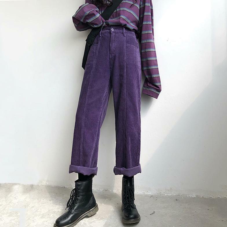 Take My Time Y2K Corduroy Pants - Trendy 2000s Style for Women