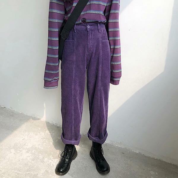 Take My Time Y2K Corduroy Pants - Trendy 2000s Style for Women