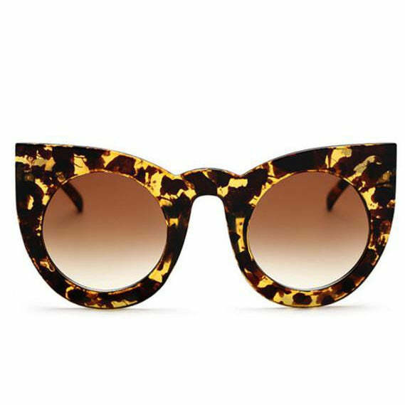 Trendy Oversized Cat Eye Sunglasses for Y2K Fashion Lovers