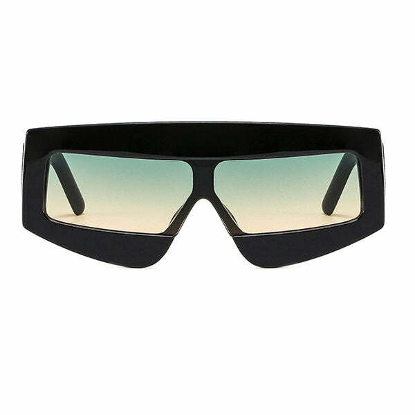 Trendy Rectangle Oversized Sunglasses for Y2K Fashion Lovers