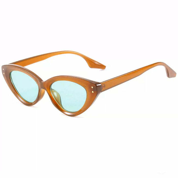 Trendy Y2K Cat Eye Sunglasses - Retro 2000s Fashion Accessory