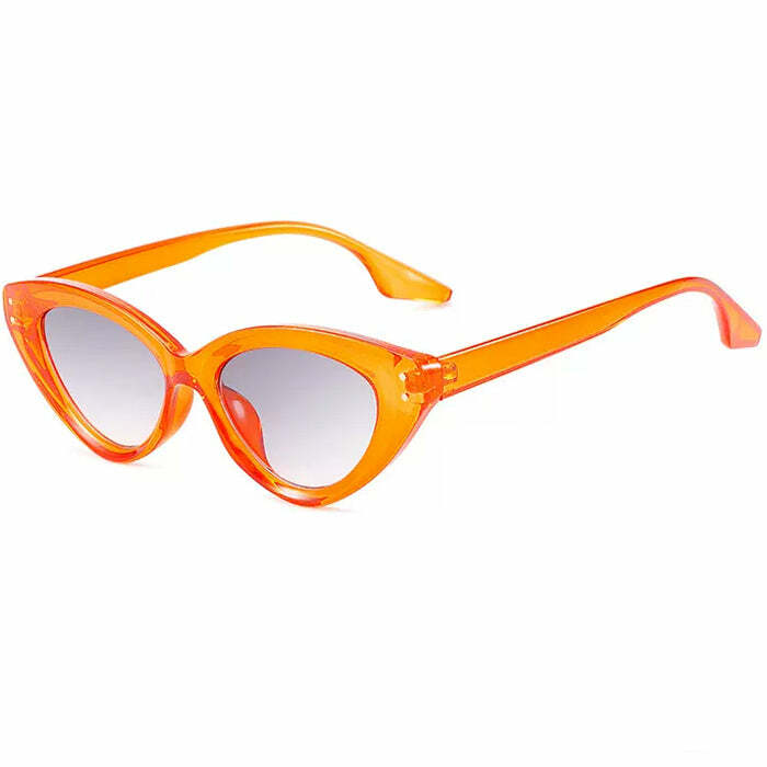 Trendy Y2K Cat Eye Sunglasses - Retro 2000s Fashion Accessory