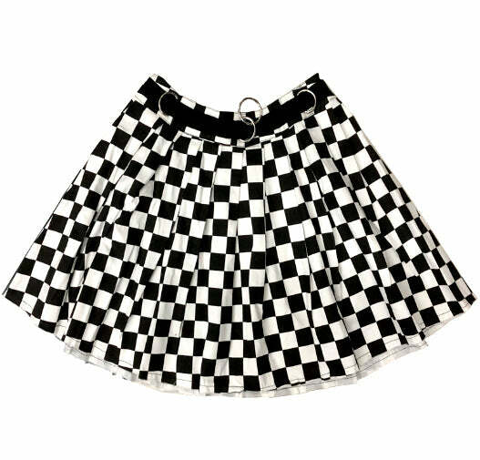 Trendy Y2K Checkered Mini Skirt - 2000s Fashion Aesthetic Outfit