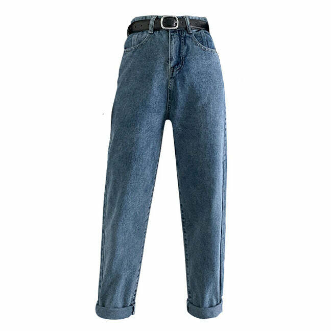 Trendy Y2K Fashion Low Breaker Jeans - Iconic 2000s Style Denim