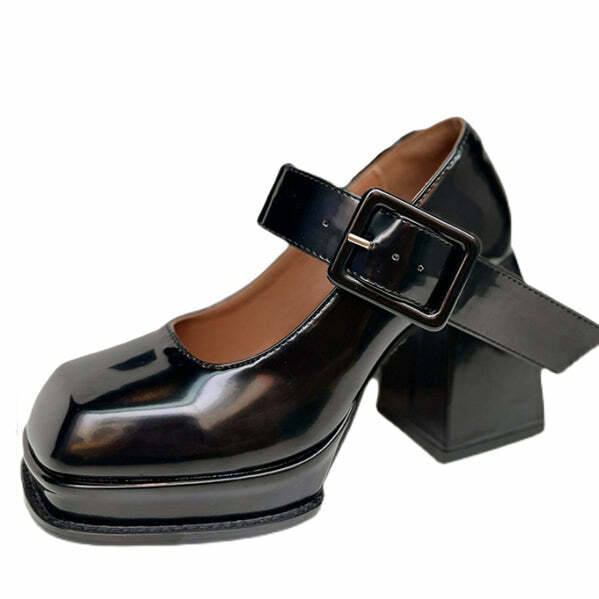 Trendy Y2K Fashion Mary Jane Heels for Stylish 2000s Aesthetic Looks