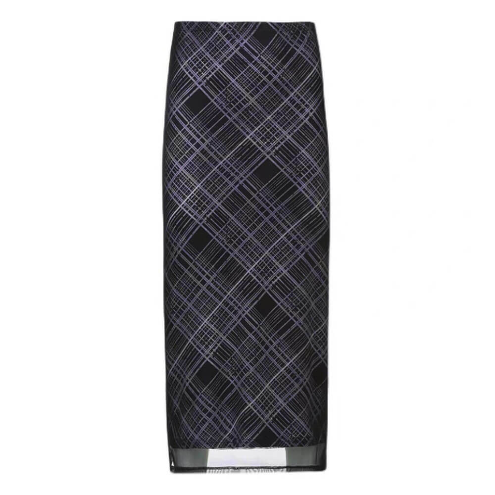 Trendy Y2K Fashion Plaid Maxi Skirt - 2000s Style Statement Piece