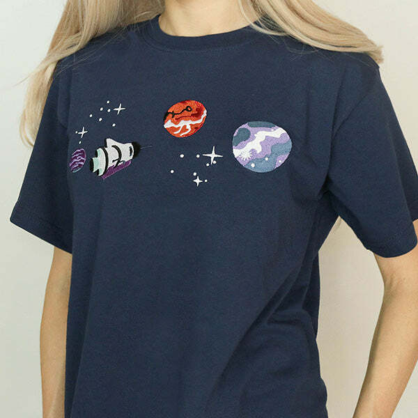 Trendy Y2K Fashion Satellite T-Shirt - Iconic 2000s Style Top