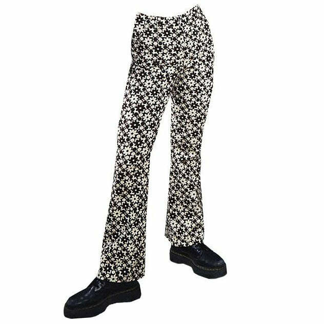 Trendy Y2K Floral Pants - Embrace 2000s Fashion with Style