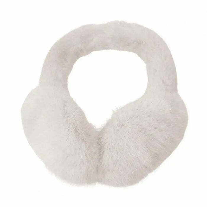 Trendy Y2K Fluffy Earmuffs for Ultimate 2000s Fashion Aesthetic