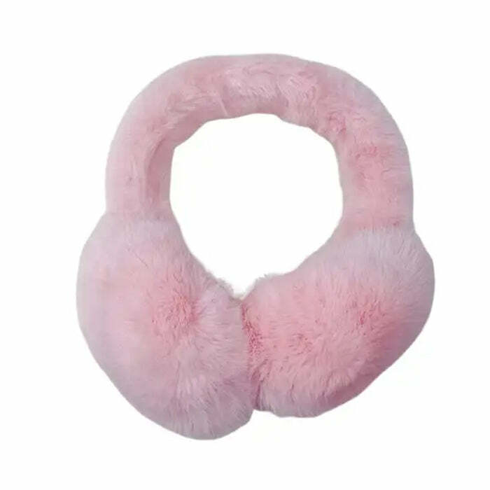 Trendy Y2K Fluffy Earmuffs for Ultimate 2000s Fashion Aesthetic