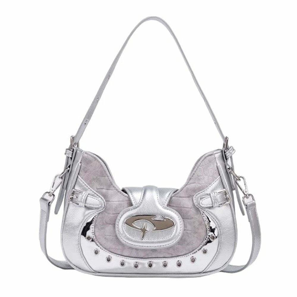 Trendy Y2K Mini Shoulder Bag - Iconic 2000s Fashion Accessory