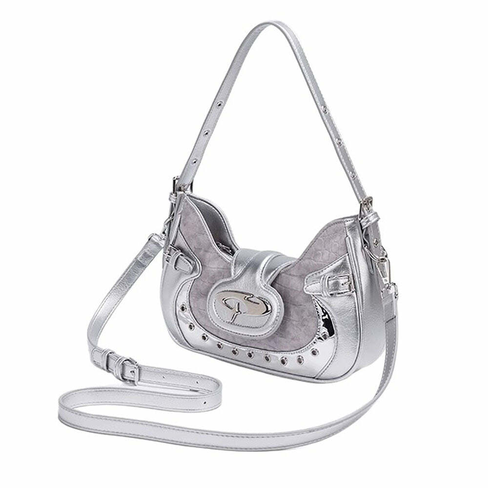 Trendy Y2K Mini Shoulder Bag - Iconic 2000s Fashion Accessory