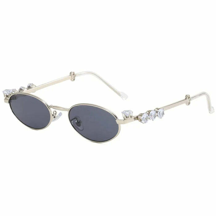 Trendy Y2K Oval Glasses - Retro 2000s Fashion Accessory for Stylish Looks