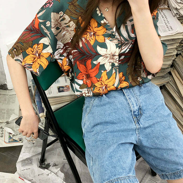 Trendy Y2K Shirt: Vintage 2000s Style Top for Effortless Aesthetic