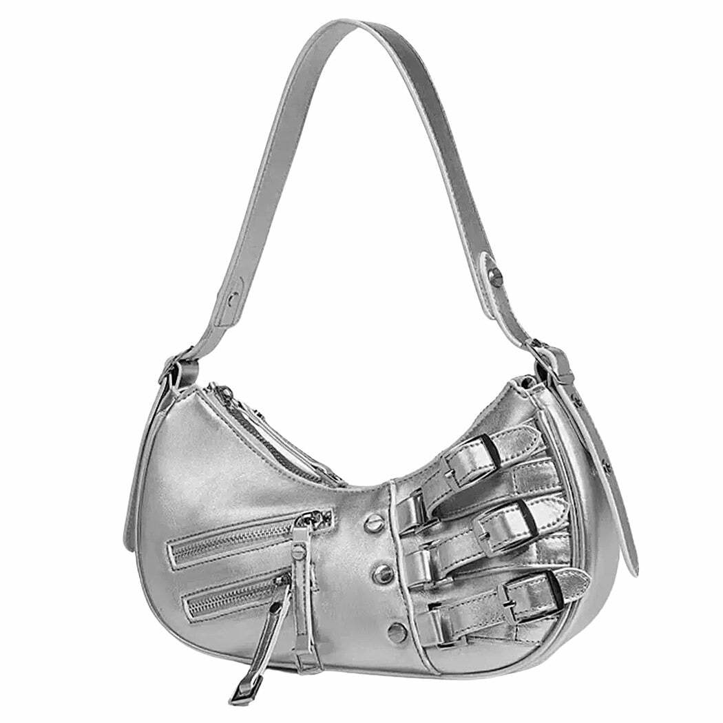 Trendy Y2K Shoulder Bag - Iconic 2000s Fashion Accessory